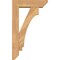 Ekena Millwork Imperial Slat Smooth Bracket w/ Offset Brace, Western Red Cedar, 5 1/2"W x 18"D x 30"H BKT0604X18X30IMP06SWR - alternate 3